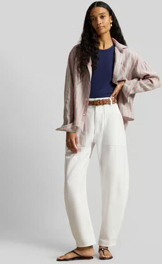 Polo Ralph Lauren Boxy fit Overhemdblouse van puur linnen - Foto 4