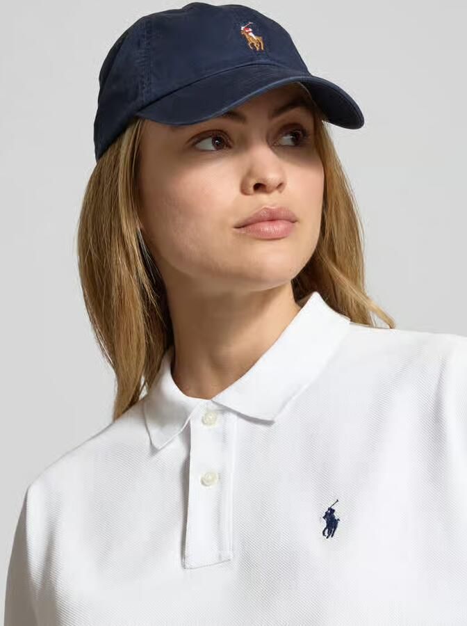 Polo Ralph Lauren Boxy fit poloshirt met labelstitching - Foto 2