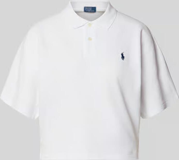 Polo Ralph Lauren Boxy fit poloshirt met labelstitching