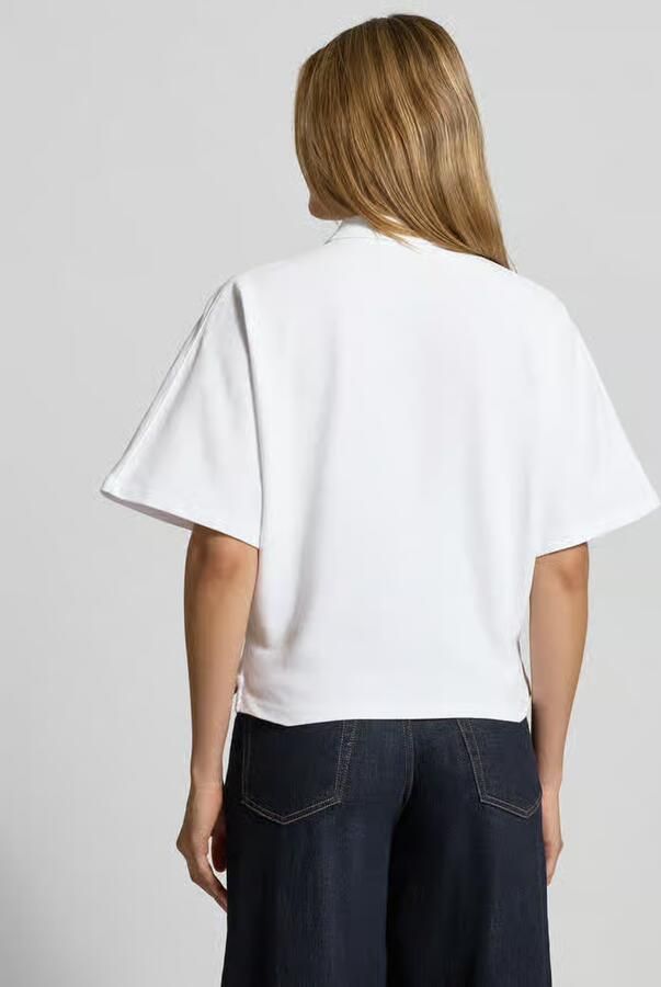 Polo Ralph Lauren Boxy fit Poloshirt met Labelstitching