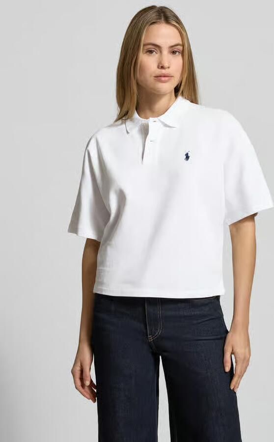 Polo Ralph Lauren Boxy fit Poloshirt met Labelstitching - Foto 3
