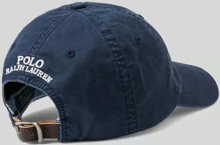 Ralph Lauren Pet met klep en geborduurd logo Blue Heren