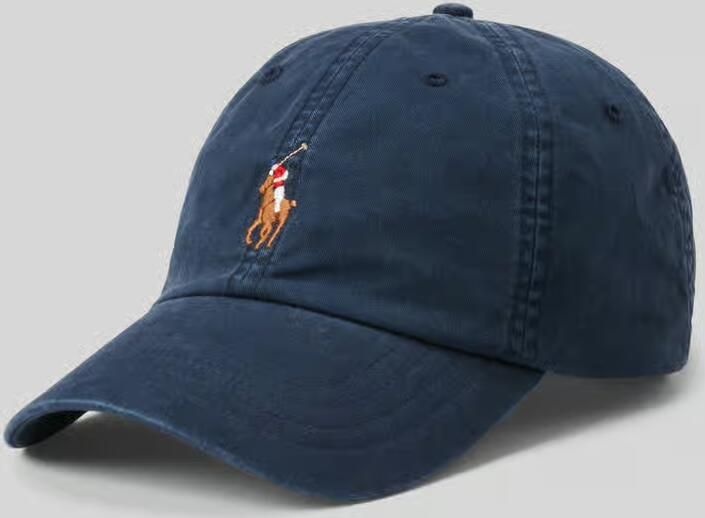 Ralph Lauren Pet met klep en geborduurd logo Blue Heren - Foto 2