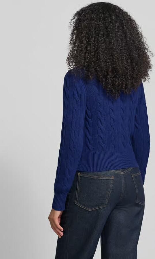 Polo Ralph Lauren Cardigan van een mix van wol en kasjmier met labelstitching