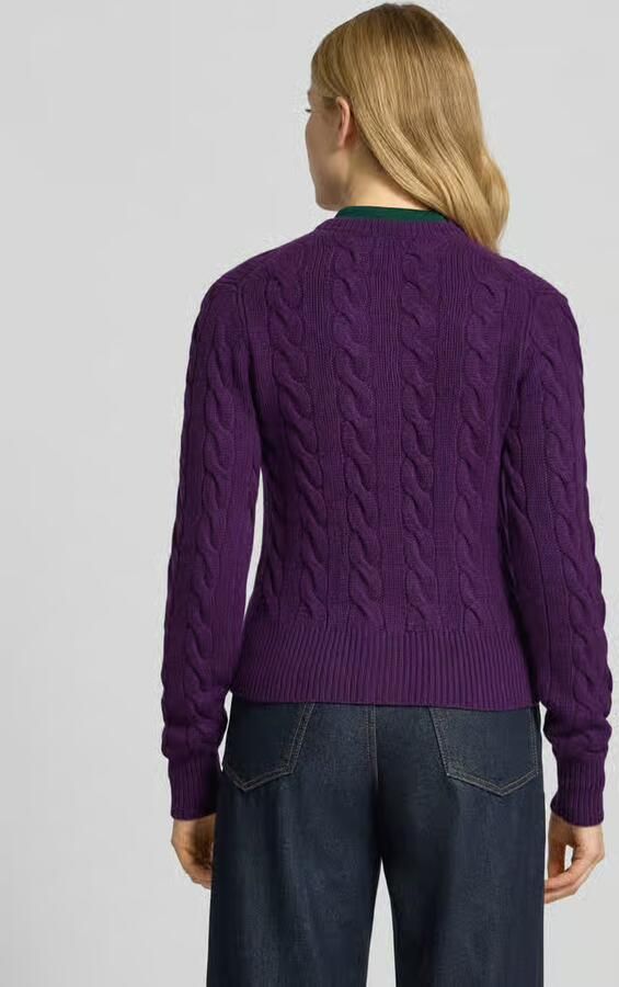 Polo Ralph Lauren Cardigan van een mix van wol en kasjmier met labelstitching