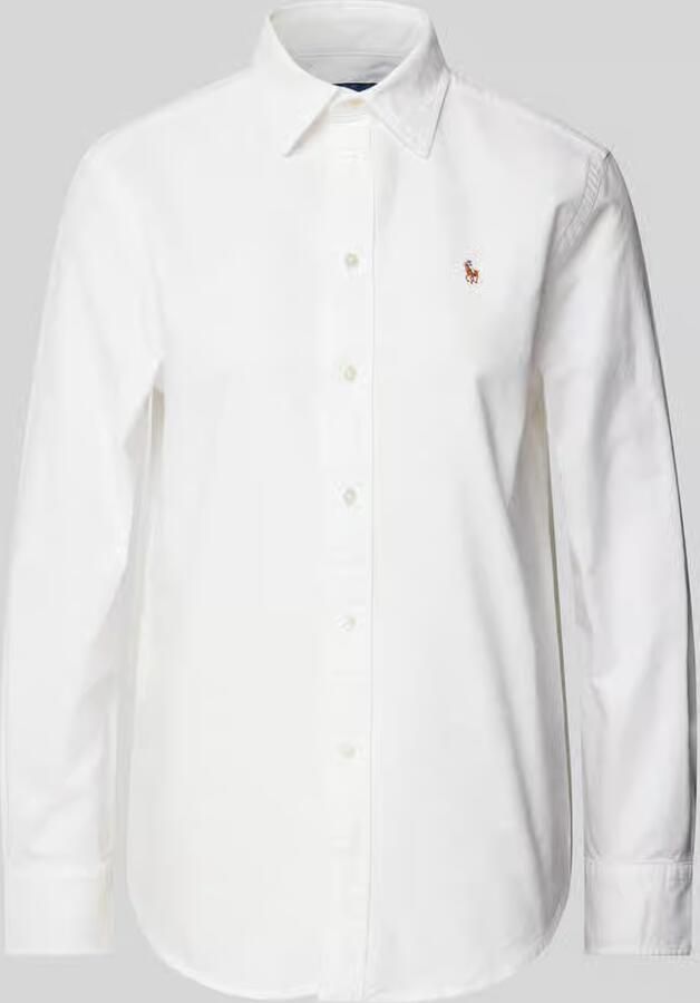 Polo Ralph Lauren Classic fit overhemdblouse met logostitching