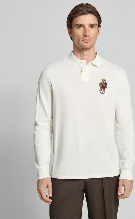 Polo Ralph Lauren Classic fit poloshirt met labelstitching - Foto 2