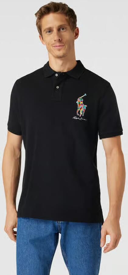 Polo Ralph Lauren Casual Zwarte Korte Mouw Polo Shirt Black Heren - Foto 3