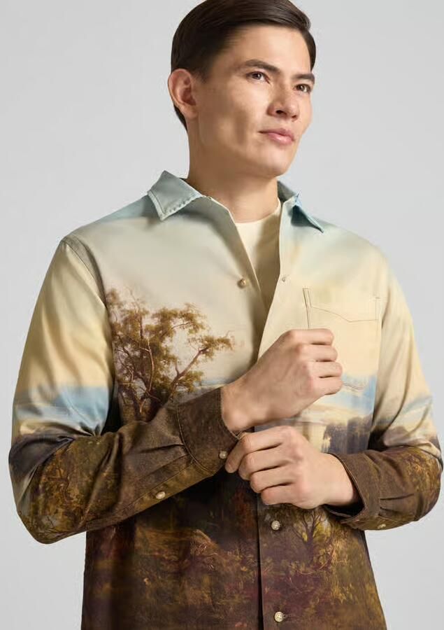 Polo Ralph Lauren Classic fit vrijetijdsoverhemd in all-over look - Foto 2