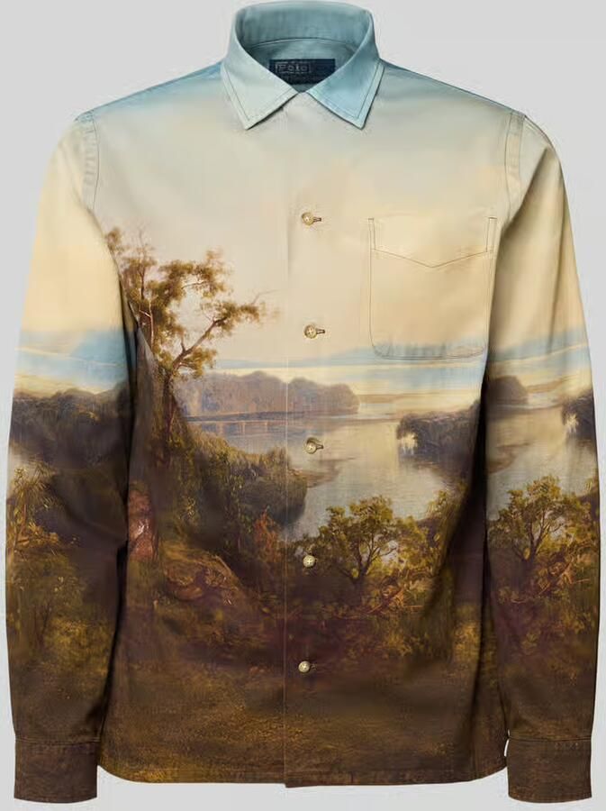 Polo Ralph Lauren Classic fit vrijetijdsoverhemd in all-over look