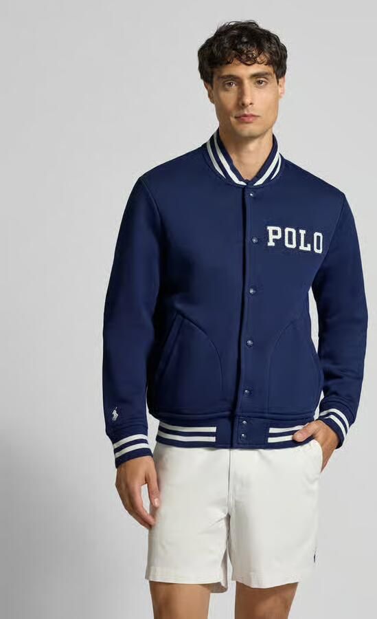 Polo Ralph Lauren Collegejack met labelstitching en steekzakken - Foto 2
