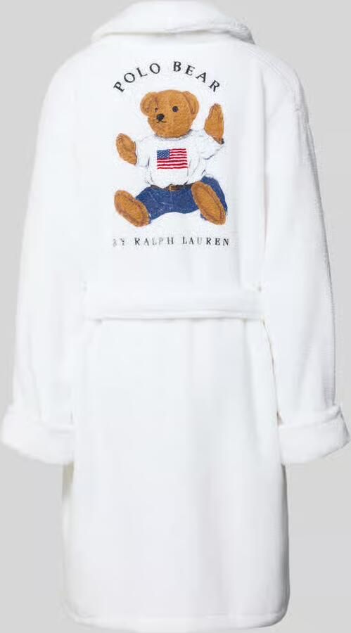 Polo Ralph Lauren comfort fit badjas van puur katoen model 'ICONIC BEAR' - Foto 2