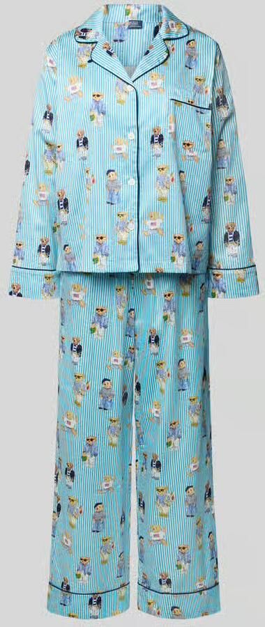 Polo Ralph Lauren comfort fit pyjama van puur katoen model 'Iconic Bear' - Foto 2