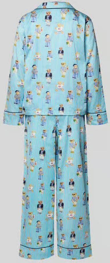 Polo Ralph Lauren comfort fit pyjama van puur katoen model 'Iconic Bear'