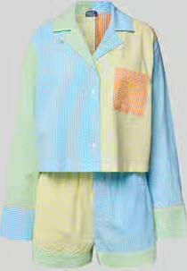 Polo Ralph Lauren comfort fit pyjama van puur katoen model 'SCALLOP SEERSUCKER'