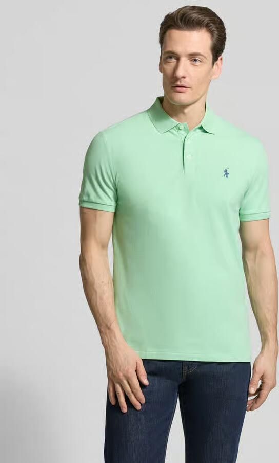 Polo Ralph Lauren Costum slim fit poloshirt van katoenmix - Foto 4