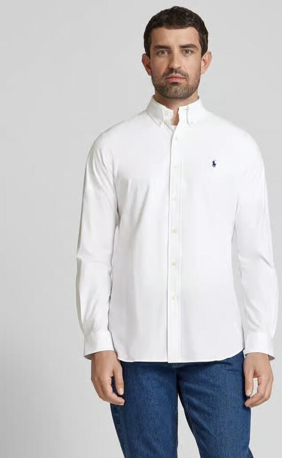 Ralph Lauren Witte Seersucker Overhemd Button-Down Kraag White Heren - Foto 10