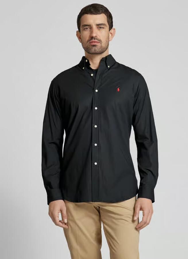 Polo Ralph Lauren Custom fit vrijetijdsoverhemd met logostitching - Foto 3