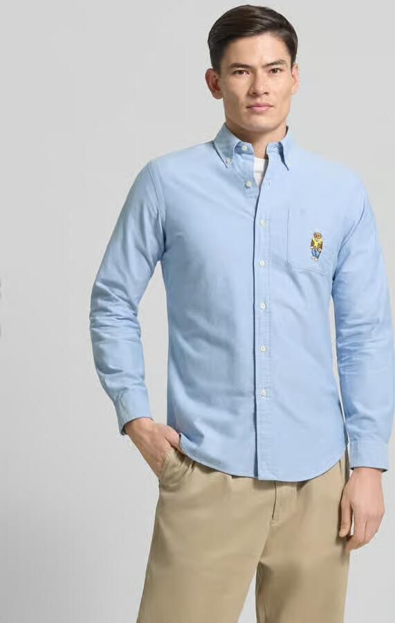 Polo Ralph Lauren Custom slim fit vrijetijdsoverhemd met motiefstitching - Foto 3