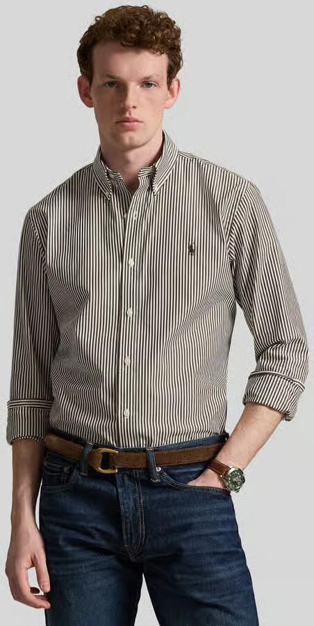 Polo Ralph Lauren custom fit vrijetijdsoverhemd van katoenmix - Foto 3