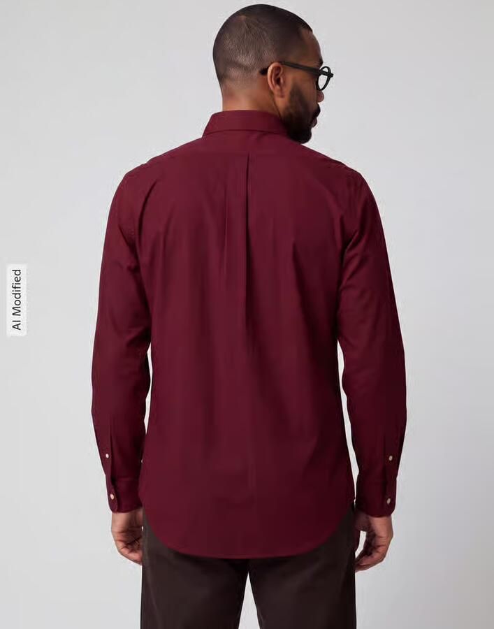 Polo Ralph Lauren custom fit vrijetijdsoverhemd van katoenmix - Foto 3
