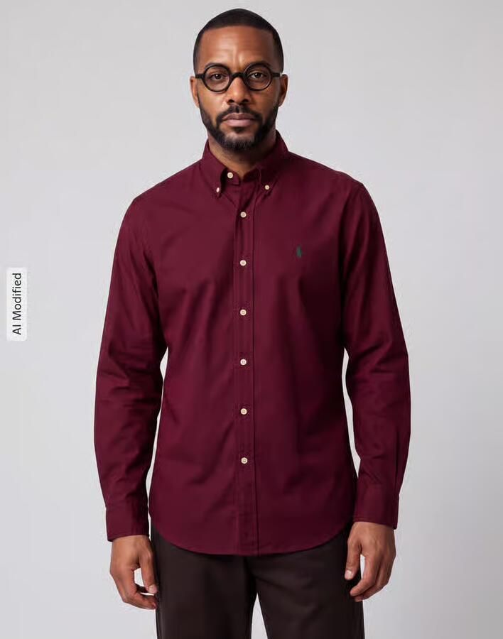 Polo Ralph Lauren custom fit vrijetijdsoverhemd van katoenmix - Foto 2