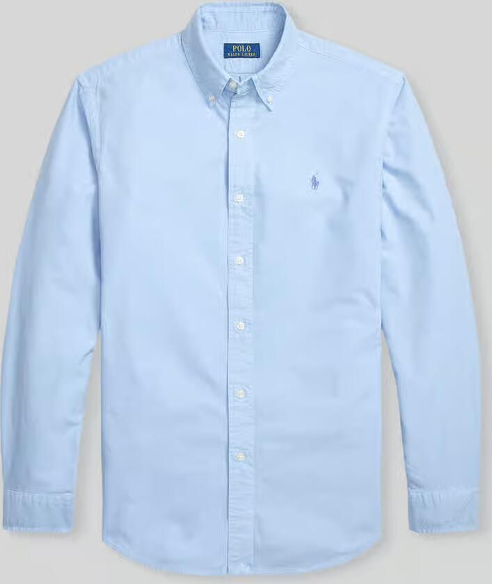 Polo Ralph Lauren Overhemd Lange Mouw CHEMISE CUSTOM FIT EN OXFORD LEGER