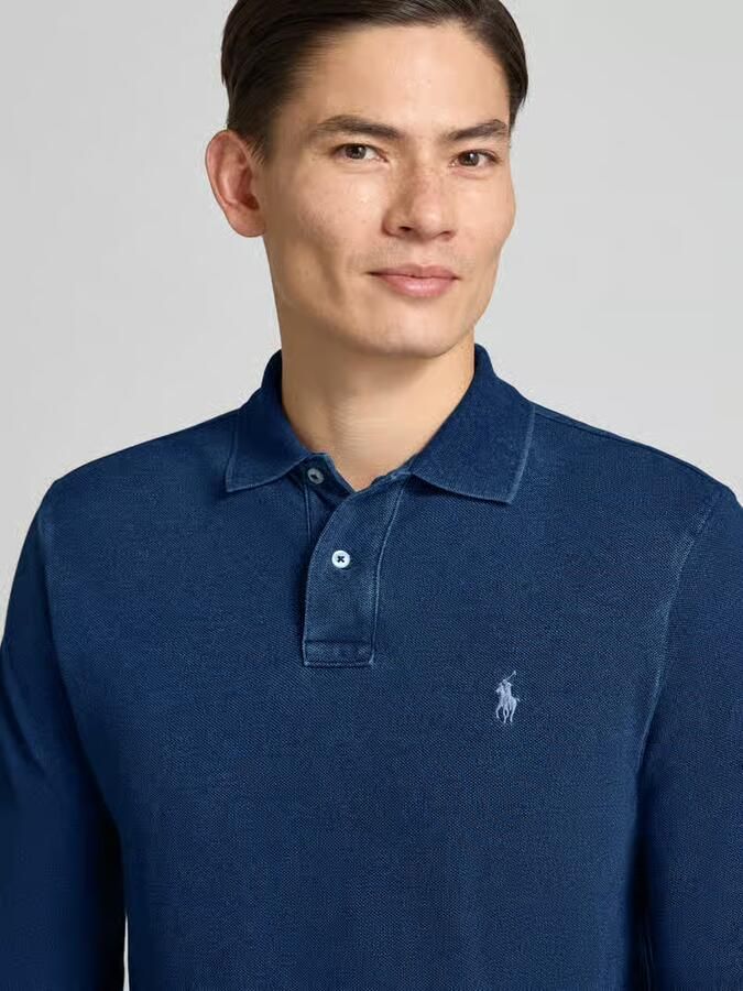 Polo Ralph Lauren Polo Shirt Lange Mouw POLO AJUSTE DROIT EN COTON BASIC MESH - Foto 2