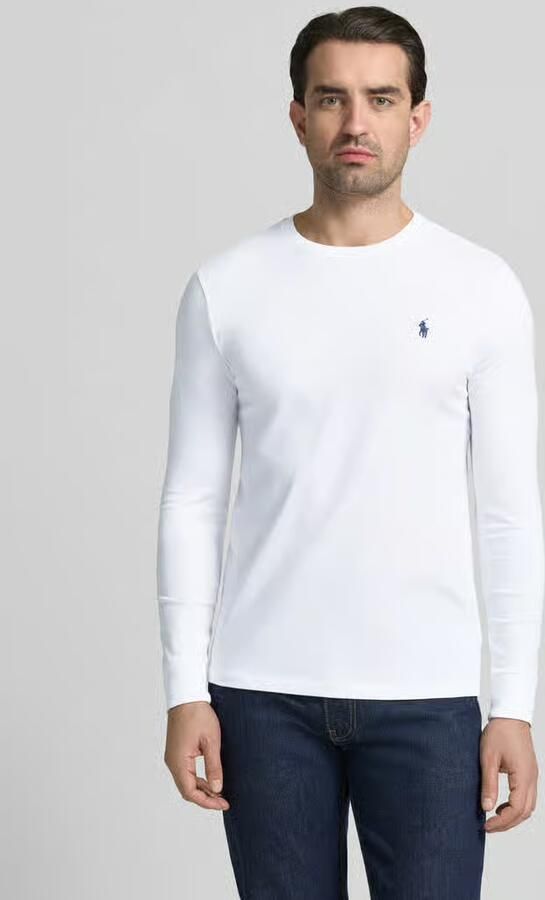 Polo Ralph Lauren Custom slim fit shirt met lange mouwen met labelstitching - Foto 4