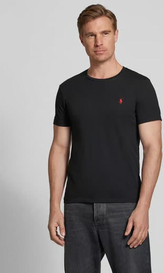 Polo Ralph Lauren Ralph Lauren T -shirt voor Hombre Black Polo Custom Slim Fit Black Zwart Heren - Foto 9