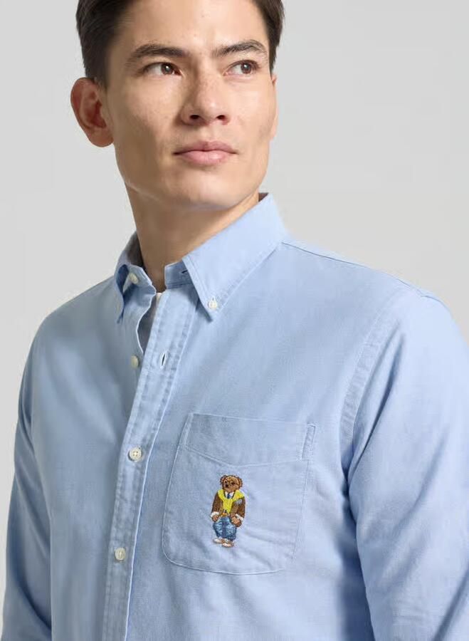 Polo Ralph Lauren Custom slim fit vrijetijdsoverhemd met motiefstitching - Foto 2