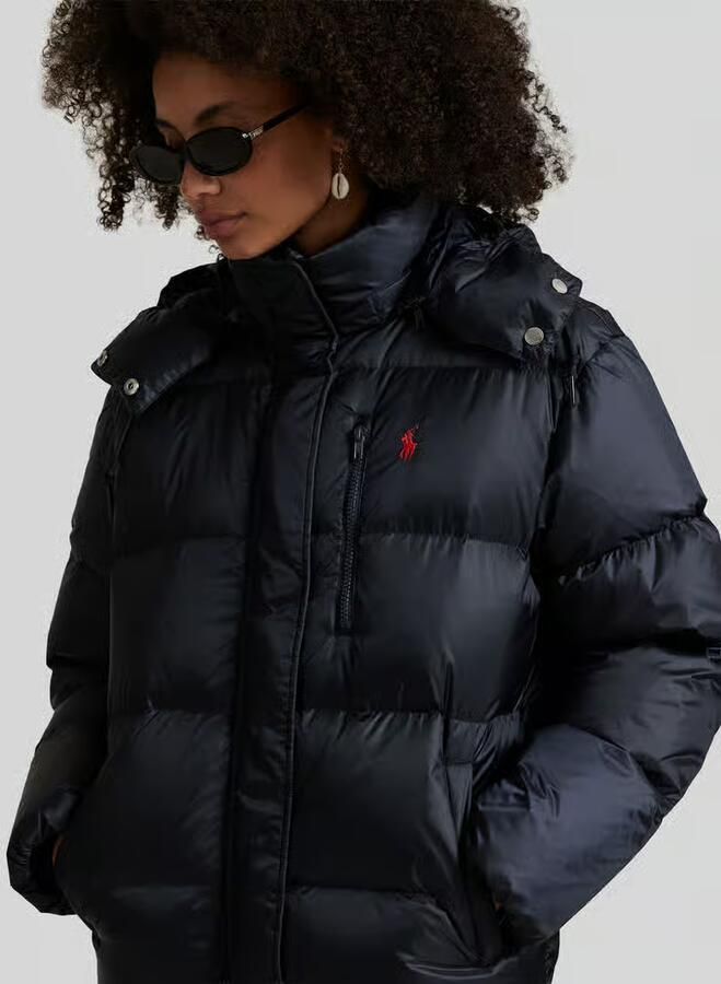 Polo Ralph Lauren Donsjack met blinde ritssluiting en steekzakken