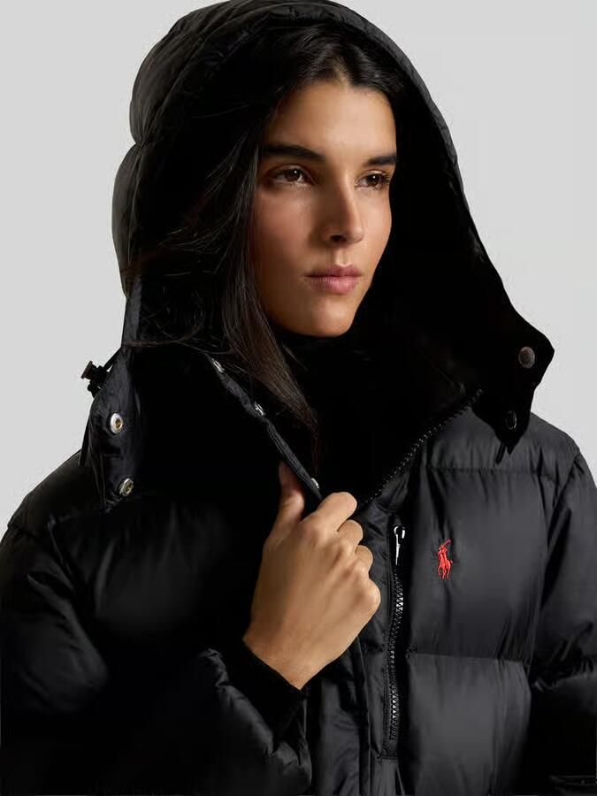 Polo Ralph Lauren Donsjack met blinde ritssluiting en steekzakken