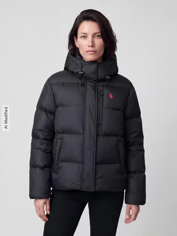 Polo Ralph Lauren Donsjack met blinde ritssluiting en steekzakken - Foto 3