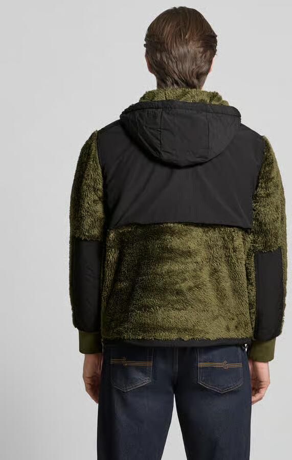 Polo Ralph Lauren Fleecepullover met capuchon en borstzakken model 'CURLY'