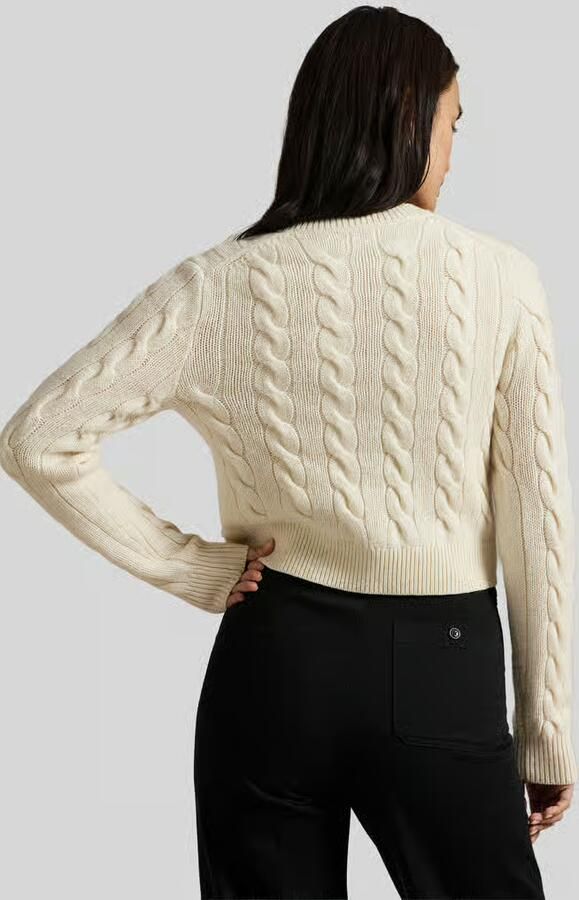 Polo Ralph Lauren Cardigan van een mix van lanawol en kasjmier met kabelpatroon - Foto 2
