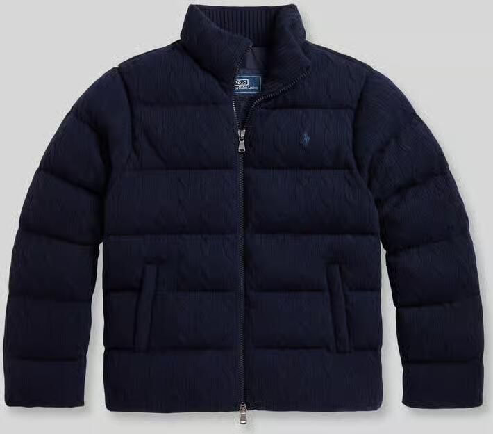 Polo Ralph Lauren Gebreid jack van wol met tweewegritssluiting