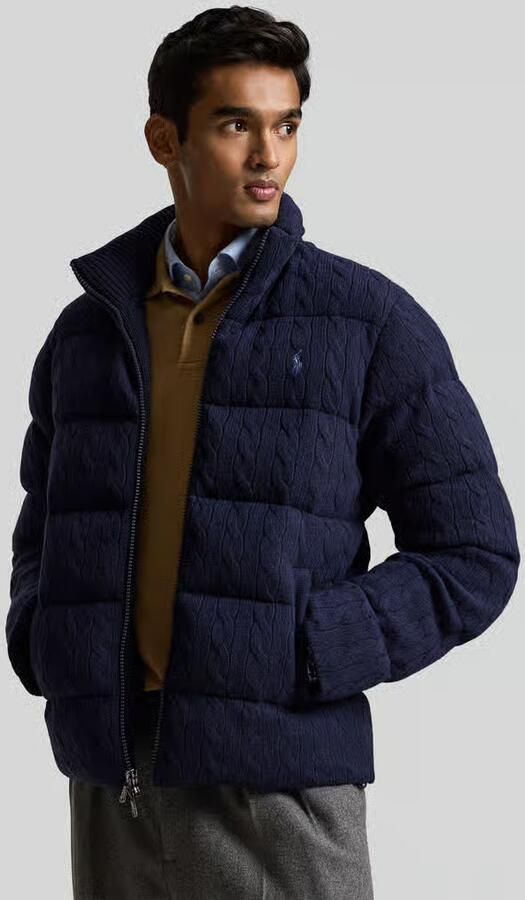 Polo Ralph Lauren Gebreid jack van wol met tweewegritssluiting - Foto 2