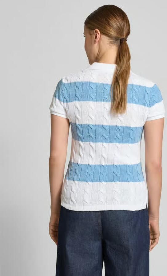 Polo Ralph Lauren Gebreid shirt met polokraag en labelstitching