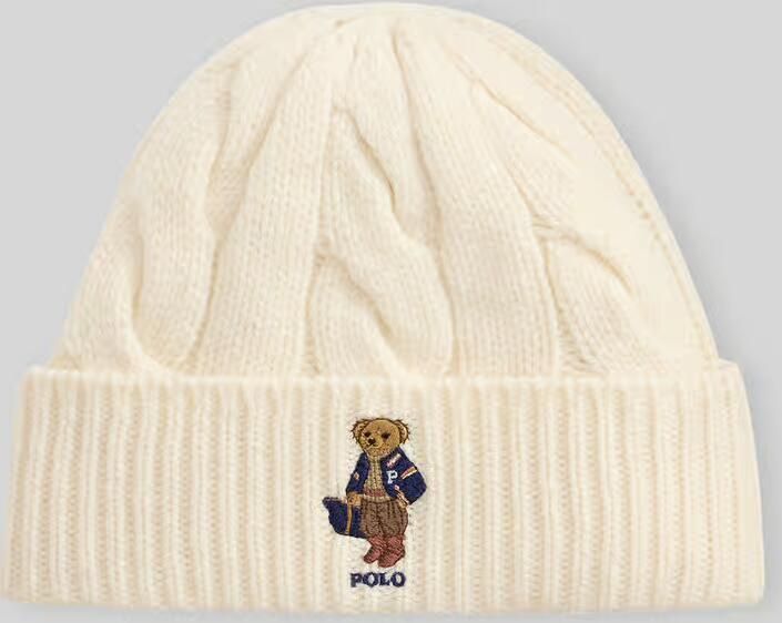 Polo Ralph Lauren Gebreide muts van wolmix model 'F26 BR BEANI'