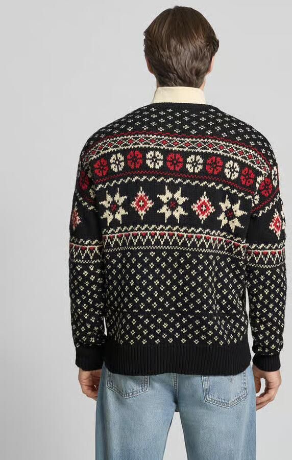 Polo Ralph Lauren Gebreide pullover in all-over look met ronde hals