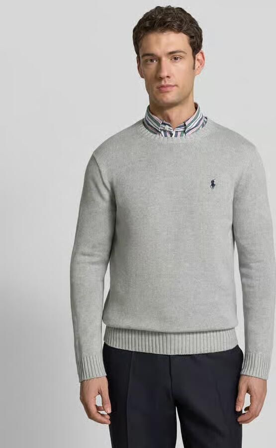 Polo Ralph Lauren Ralph Lauren sweater ronde hals Slim Fit grijs - Foto 8