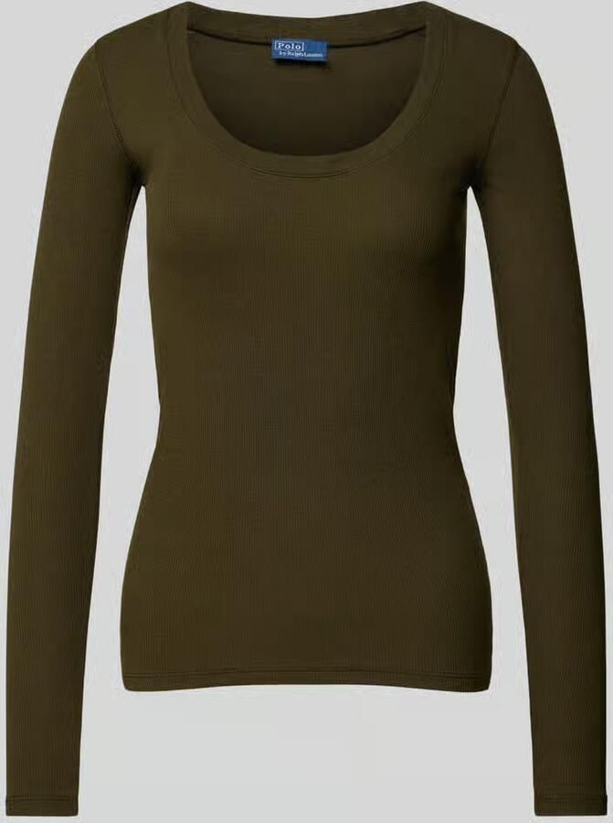 Polo Ralph Lauren Gebreide pullover met geribde ronde hals
