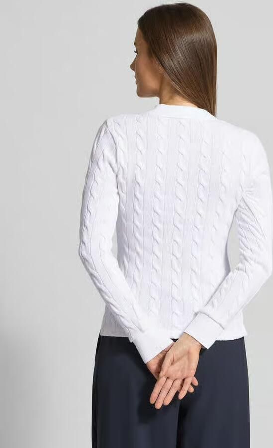 Polo Ralph Lauren Gebreide pullover met kabelpatroon en polokraag