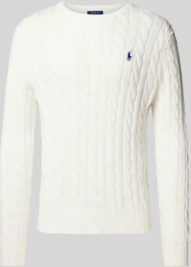 Polo Ralph Lauren Gebreide pullover met kabelpatroon model 'Driver'
