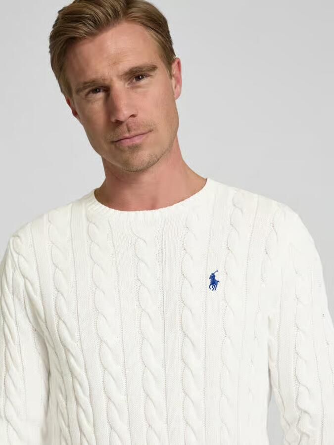 Polo Ralph Lauren Gebreide pullover met kabelpatroon model 'DRIVER' - Foto 2