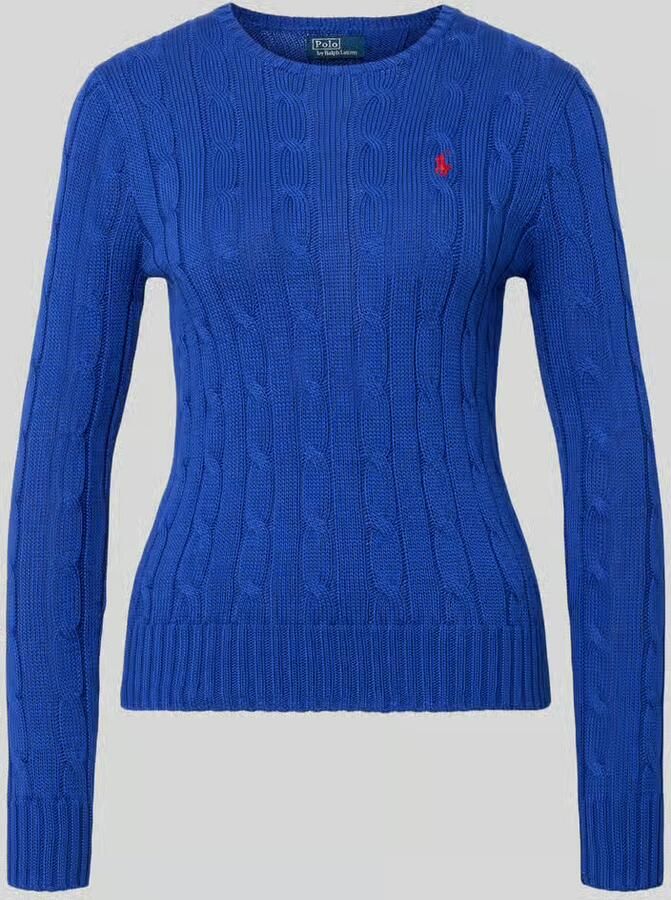 Polo Ralph Lauren Gebreide pullover met kabelpatroon model 'JULIANNA'