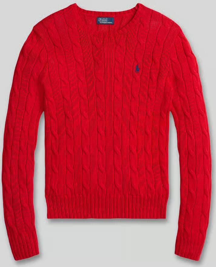 Polo Ralph Lauren Gebreide pullover met kabelpatroon model 'JULIANNA'