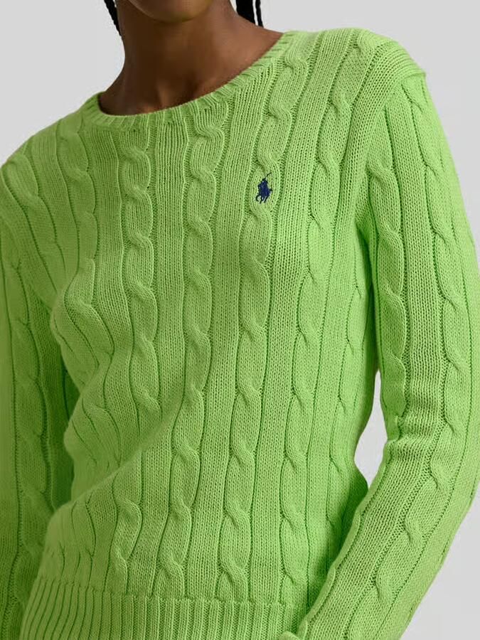 Polo Ralph Lauren Gebreide pullover met kabelpatroon model 'JULIANNA' - Foto 2