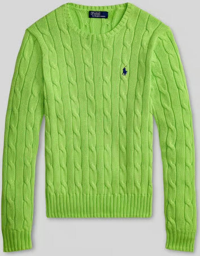 Polo Ralph Lauren Gebreide pullover met kabelpatroon model 'JULIANNA'